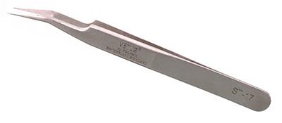 ST-17 Straight precision stainless steel tweezer (fine tip)
