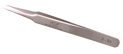 2-SA Stainless steel pointed tip short tweezer