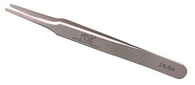 2A-SA Stainless steel broad tip precision tweezer