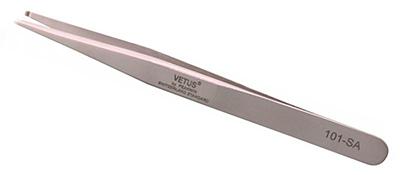 One Pair Of Vetus - Non Magnetic Silver Tweezers -Straight And Curved...