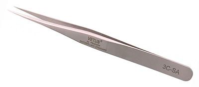 3C-SA Stainless steel pointed tip short tweezers