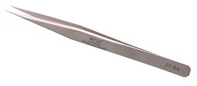 27-SA Pointed tip stainless steel precision tweezers