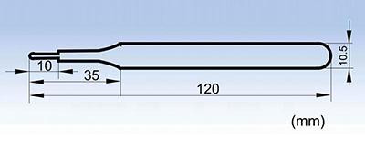102-SA broad tip acid-resistant non-magnetic tweezers