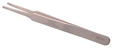 103-SA Stainless steel broad tip non-magnetic tweezers