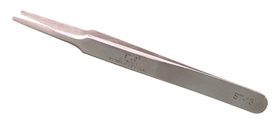 ST-13 Stainless steel broad tip non-magnetic tweezers