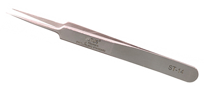 ST-14 Ultra fine stainless steel non-magnetic tweezers