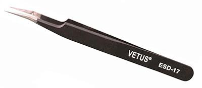 ESD-17 curved stainless steel anti-static tweezers