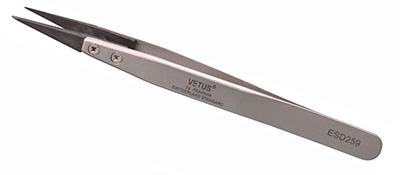 ESD-259 tip-replaceable stainless steel tweezers