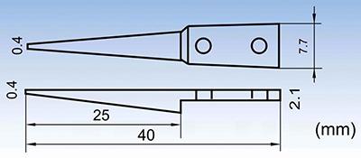 ESD-259A fine-pointed tip anti-static tweezers